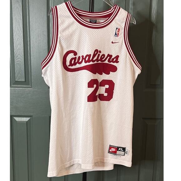 Nike LeBron James Cavaliers #23 Jersey White XL NBA Basketball - Picture 4 of 16
